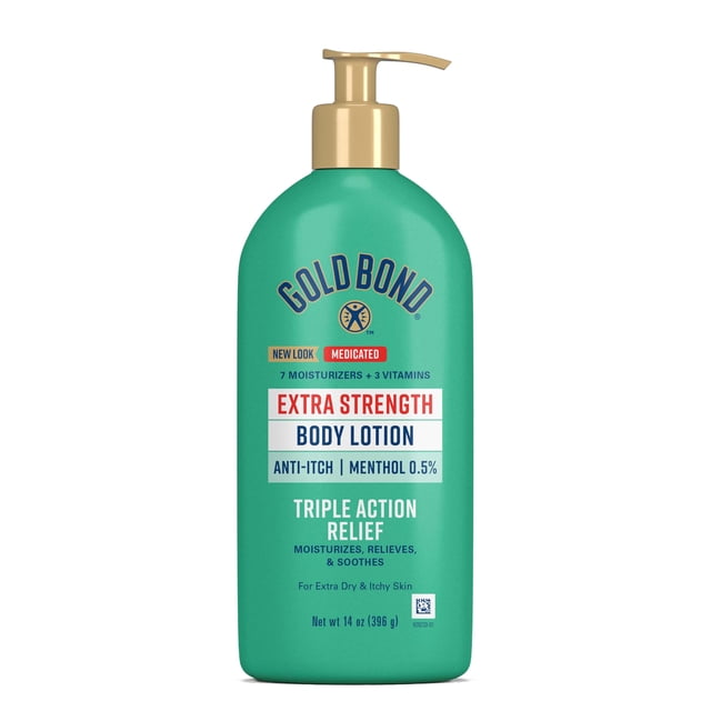 Loción Corporal Medicada Gold Bond de Fuerza Extra 414 mL