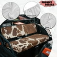 thumbnail image 6 of Uorisanigo Mule Seat Cover Anti-Slip Brown Cow Print UTV Front Bench Seat Cover Replacement UTV Accessories Compatible with Kawasaki Mule 3000 3010 3020 4000 4010 2001-2023 2025, 6 of 7