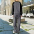 thumbnail image 4 of LEWKW Womens Novelty Tracksuit Sets Letter Print Crop Sweatshirt & Sweatpants Outfits Funny Graphic Slogan Casual Warm Fleece Matching Sweatsuits, 4 of 4