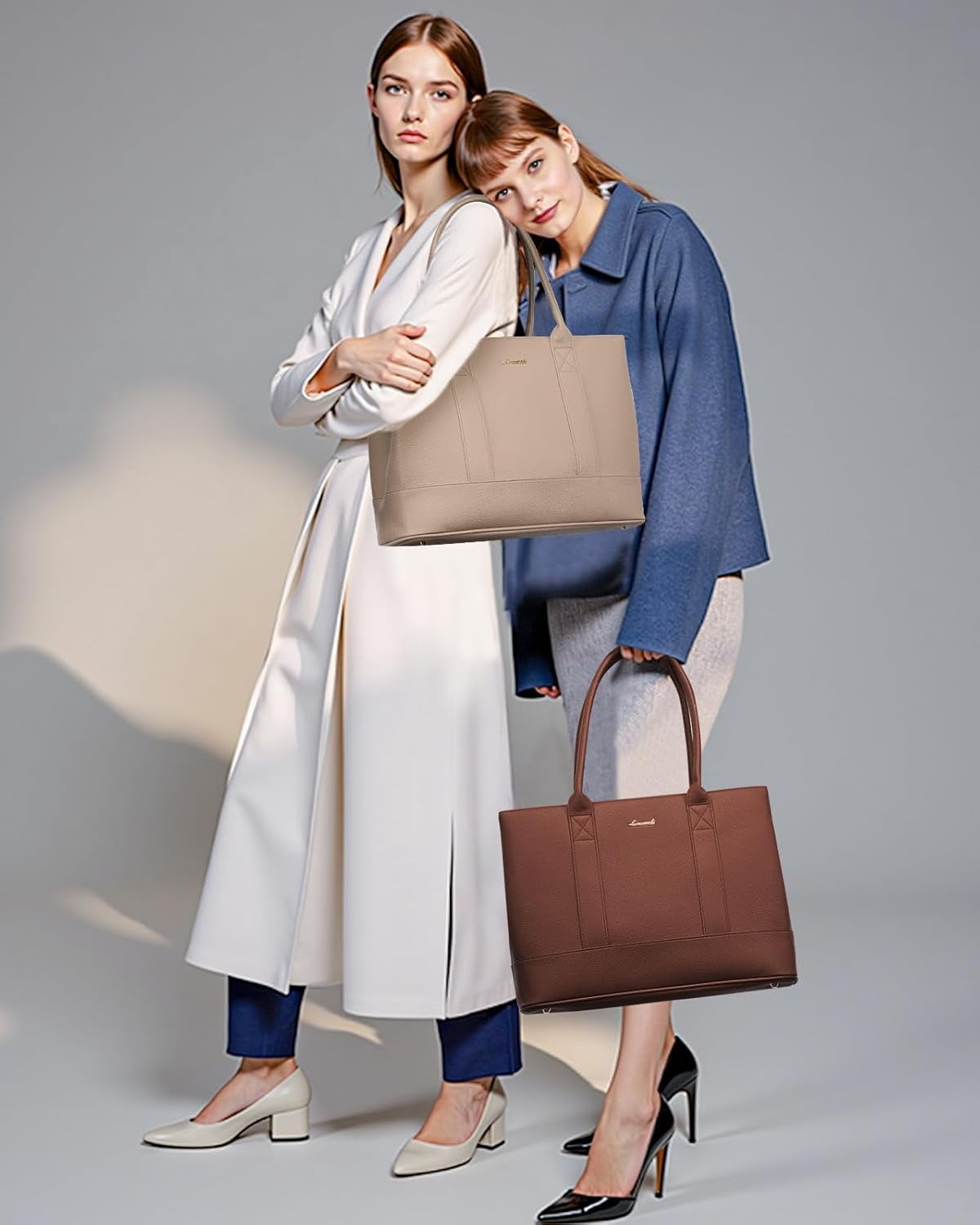 LOVEVOOK Laptop Bag for Women, Computer Work Tote Bag, Business Shoulder Handbag, Office Briefcase for Gift, Travel, Teacher