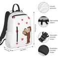 thumbnail image 4 of Cartoon Anime Daypack Curious George (22) Popular Backpack Stylish Rucksack Lightweight Large Capacity For Adults and Men Black, 4 of 9