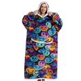 thumbnail image 1 of Sudadera con capucha de gran tamaño, manta cálida de invierno, Sudadera con capucha de franela, mantas gigantes de TV, bata súper larga con capucha, 1 of 4