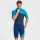 thumbnail image 2 of Traje de neopreno de manga corta para hombre y adulto, traje de baño de surf corto de una pieza para mantenerse abrigado. Azul XXXL, 2 of 8