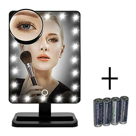 New Version Flymei Touch Screen 20 Led Lighted Makeup Mirror With Flymei Touch Screen 20 Led Lighted