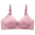 thumbnail image 1 of Womans Fashion Bowknot Printing Comfortable Hollow Out Bra Underwear No Rims, 1 of 8