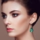thumbnail image 4 of Pendientes de cristal en forma de hoja Moda Cristal Creativo Brillante Regalo maravilloso Wmkox8yi sjalhkljlk473, 4 of 5