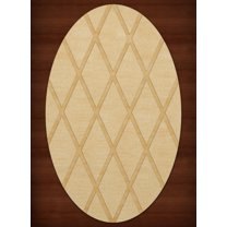 Dalyn Dover Area Rug DV11 Dv11 Lemon Ice Lines Diamonds 12' x 18' Oval