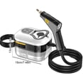 thumbnail image 4 of KRONDO Steam Cleaner, Portable Steamer for Cleaning, 6-Level Adjustable and 15s Heat-Up, Handheld Steam Cleaner for Home, Tile, Dirt, Grout, Grease, Car Detailing (Orange, US Plug), 4 of 10