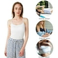 thumbnail image 6 of Charmo Women's Cami Adjustable Spaghetti Strap Built in Bra Tank Tops 2 Pack, 6 of 7
