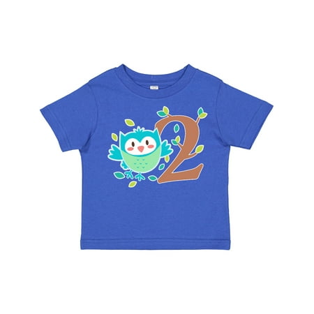 

Inktastic Owl Second Birthday Tree Gift Toddler Boy or Toddler Girl T-Shirt