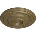 thumbnail image 3 of Ekena Millwork 14 3/4"OD x 1 3/4"P Traditional Ceiling Medallion (Fits Canopies up to 4"), Hand-Painted Mississippi Mud Crackle, 3 of 6