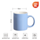 thumbnail image 2 of Taza de cerámica de 320 ml, apta para lavavajillas y microondas, taza de café, taza de té, taza de bricolaje, 2 of 5