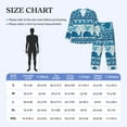 thumbnail image 6 of Kll Sea Underwater Animals Sleepwear Mens Flannel Pajamas,Long Cotton Pj Set, 6 of 9