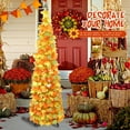 thumbnail image 5 of Ayieyill 5Ft Fall Tree Pop up Pencil Tree Collapsible Maple Tree for Indoor Outdoor Thanksgiving Decorations Autumn Harvest, 5 of 7