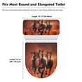 thumbnail image 4 of HELLHERO Horse Stretch Toilet Dust Cover Set & Easy to Clean Elastic Bottom Universal with Pack of 2 Toilet Lid Cover and Toilet Tank Lid Cover, 4 of 4