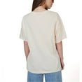 thumbnail image 2 of Ambar Women's Sigma Tshirt, Creme \ Brown,L - US, 2 of 3
