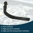 thumbnail image 5 of Unique Bargains Radiator Hose Heater Hose Radiator Outlet Hose Pipe No.DG806124YA for Ford Fiesta 2009-2011 Rubber Warm Air Outlet Pipe Black 1 Pc, 5 of 6