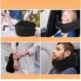 thumbnail image 4 of Stuffable Travel Pillow for Adults | U-Shape Neck Support with Storage Pouch | Fill with Clothes to Save Space | Portable for Flights & Road Trips | 18x90cm, 4 of 6
