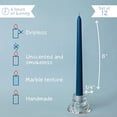 thumbnail image 4 of CANDWAX 8 inch Taper Candles Set of 12 - Dinner Candles Dripless - Tall Candles Long Burning Perfect for Dinner, Party or Wedding Candles Decor - Dark Blue Candles, 4 of 8