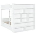 thumbnail image 4 of White Bunk Bed With Drawer And Cabinet Storage Solutions - A Neat Bedroom Space-optimized 2 Drawers & Cabinet, Comfortable Living Solution For Families, 4 of 6