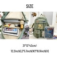 thumbnail image 5 of JSOT Cute Backpack with Aesthetic Pin Accessories, Lightweight Casual Daypack with Plush Pendant, Super-Capacity Waterproof Travel Backpack, Green, 5 of 7