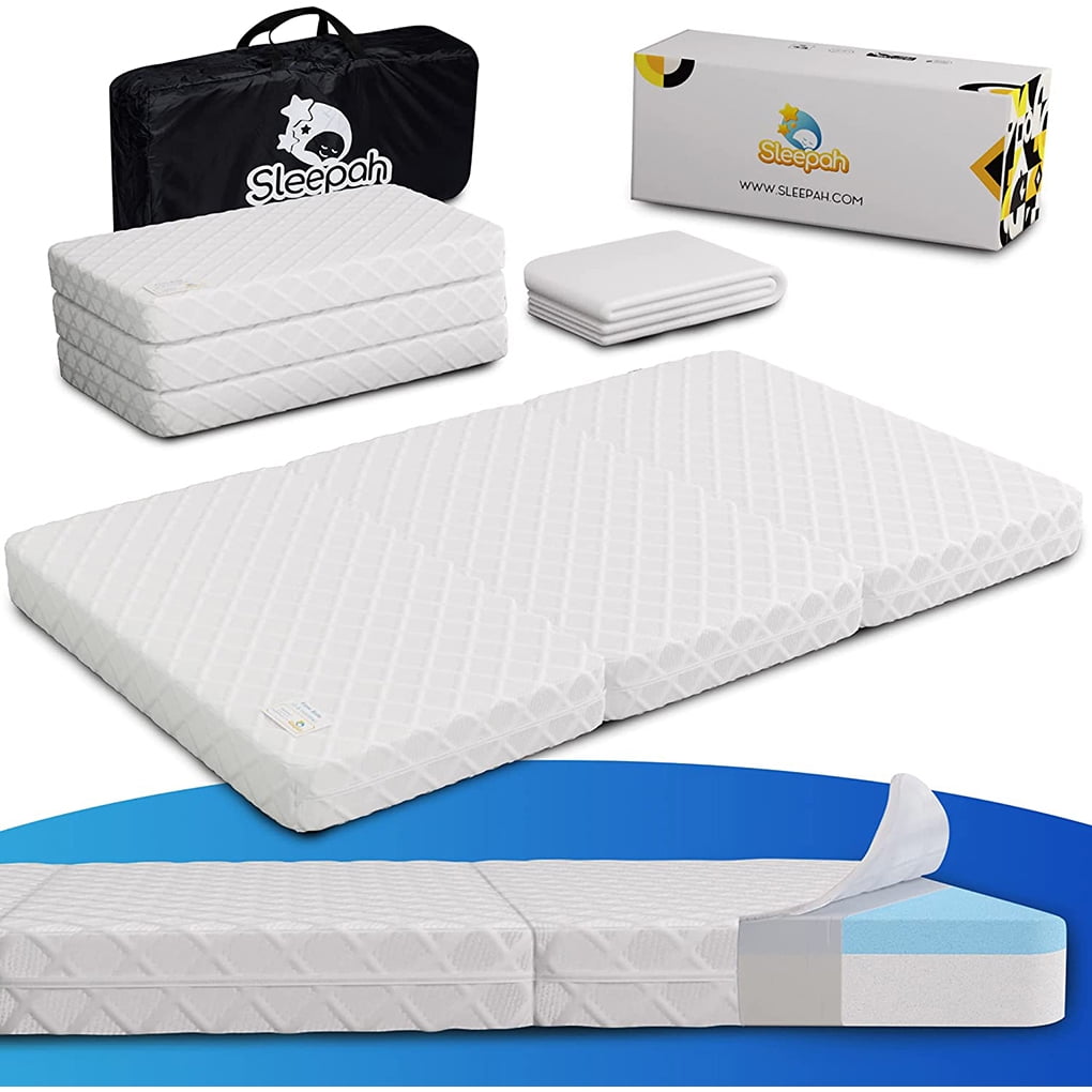 Pack And Play Mattress TriFold Double Sided Pad (Firm For Babies