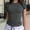 Dark Gray, variant on Womens Summer Tops Sevevn Women's Short Sleeve Solid Color Crewneck Casual Top Pullover T-Shirt Womens Shirts