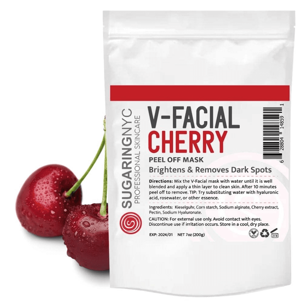 Vajacial Mask Cherry with Cherry Micro Elements V-Facial by Sugaring NYC 7oz 200g