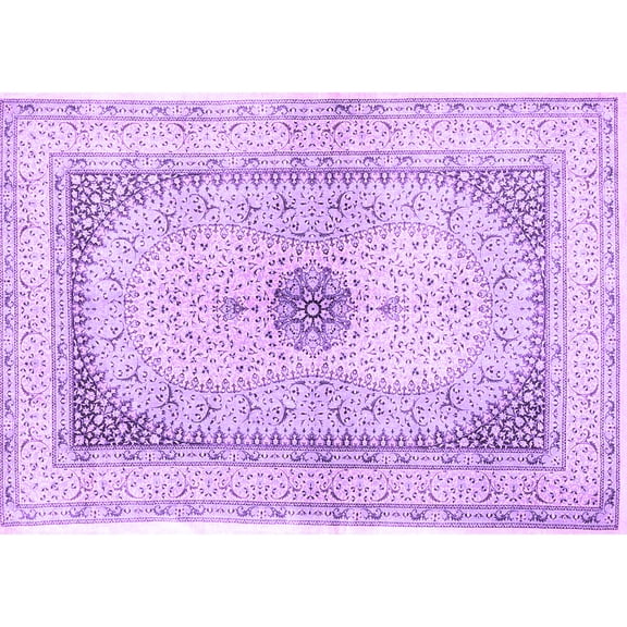 Ahgly Company Indoor Rectangle Persian Purple Traditional Area Rugs, 5' x 7'