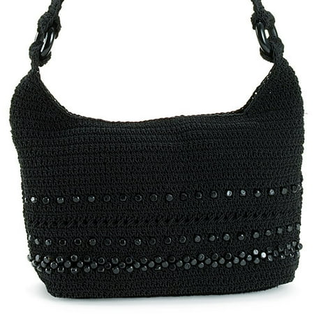 White Stag - Beaded Crochet Bag