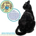 thumbnail image 3 of VIAHART Boone le Chat Noir - Peluche de 13 Pouces - par Tiger Tale Toys, 3 of 5