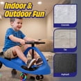 thumbnail image 5 of Lil’ Rider Wiggle Car for Kids with LED Wheels- Swing Car Ride on Toys for Ages 3+, Blue, 5 of 7