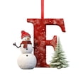 thumbnail image 2 of Cififendec Christmas 26‑Letter Acrylic Hanging Ornaments, Snowman Alphabet Pendant Decor for Xmas Tree Gift Bag Window Holiday Decor, 2 of 6