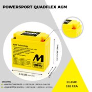MB9U Motobatt 12V AGM Battery