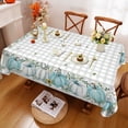 thumbnail image 4 of Sevenstars Fall Tablecloth White Pumpkin Thanksgiving Table Cloth Square Table Cover for Dinner Party,55" x 55", 4 of 6