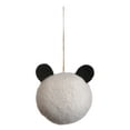 thumbnail image 4 of De Kulture Handmade Wool Felt Panda, Set of 2 Eco Friendly Needle Felted Ornament Stuffed Decorative Showpiece, 4X2.5X4 LWH inches, 4 of 6