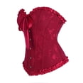 thumbnail image 2 of Grebrafan Bustier Corset Renaissance pour Femmes Red XS, 2 of 5