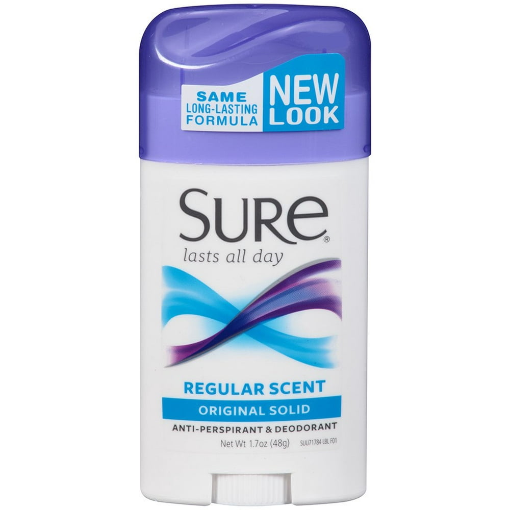 Sure Solid AntiPerspirant Deodorant, Original, 1.7 Oz