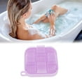 thumbnail image 2 of Unique Bargains 1 Pc Nine-square Double-sided Bath Brush Shower Brush Purple, 2 of 6
