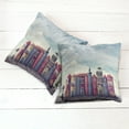 thumbnail image 2 of Ambesonne Fantasy Throw Pillow Cover 2 Pack, City of Old Books Birds, 18", Red and Blue, 2 of 6