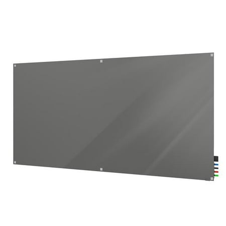 Ghent HMYSN45SK Harmony Glass Whiteboard with Square Corners, 4 x 5 ft. - Smoke