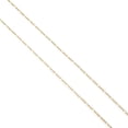 thumbnail image 3 of Cadena Collar Figaro Ametrinaa CS10K0066 3x1 Bitono 1.5mm 50cm Oro Italiano Sólido 10k Unisex, 3 of 5