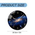 thumbnail image 3 of Wall Clock Blue Powder Color Silent And Non Ticking 12 Inch Circular Clock Battery Quartz Analog Living Room Kitchen Bedroom Home School Decoration, 3 of 7