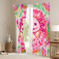 thumbnail image 3 of Manfei Kawaii Axolotl Animal Blackout Curtains Set of 2 (52x84 Each) for Kids, Pink Swirl Spiral Window Curtains, Watercolor Art Curtains and Drapes, Window Curtains Bedroom Decor, 3 of 6