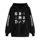 thumbnail image 2 of Heisall Womens Hoodies Rugby Print Pocket Drop Shoulder Long Sleeve Tops Fashion Casual Pullover Hooded Sweatshirts, 2 of 3
