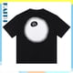 thumbnail image 2 of Listo Stock Talla Grande Unisex Suelto Verano Liso Tee Manga Corta Pareja De Gran Tamaño Camiseta De Algodón Hiphop Pintada A Mano Abstracta No . 8 Impresión De Bola De Billar Para Hombres, 2 of 4