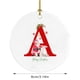 thumbnail image 5 of Ganfancp 26 Letra Santa Letra Redondo Acrílico Coche Colgante Holiday Hanging Ornament Accesorios Ofertas Flash Abecedario 81, 5 of 5