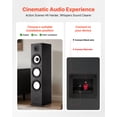 thumbnail image 6 of VEVOR Floorstanding Speaker, 2-Way, Floor-Standing Tower Speaker with 1-Inch Tweeter, 6.5-Inch Woofer, 200W Peak Power, 70Hz–20kHz Frequency Response, Durable MDF Enclosure, for Home Audio, Single, 6 of 9