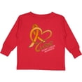 thumbnail image 3 of Inktastic Cure- Kidney Cancer Awareness orange ribbon Boys or Girls Long Sleeve Toddler T-Shirt, 3 of 5