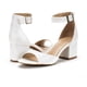 thumbnail image 2 of Sandalia DREAM PAIRS Tacón Bloque Bajo 5.6 cm Blanca, 2 of 6
